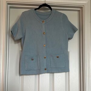 Kids Blue Button-Up Shirt